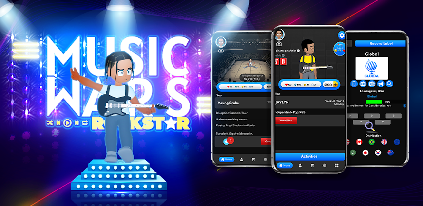 Music Wars: Rockstar MOD APK 1.3.8 [Menu/Unlimited Money/Gems]
