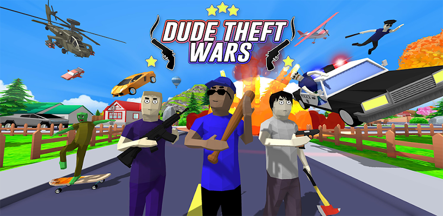 Dude Theft Wars Mod APK 0.9.0.9f6 [Unlimited money]