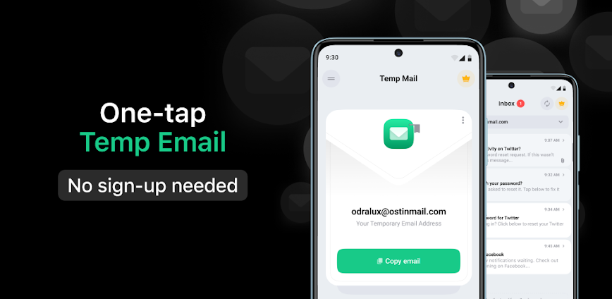 Temp Mail Mod APK 4.09 [Premium unlocked]